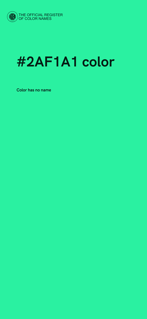 #2AF1A1 color image