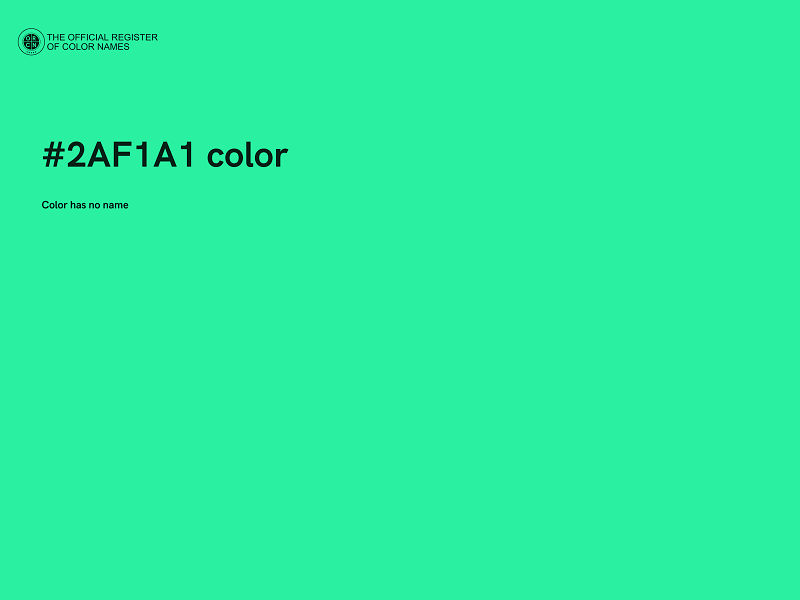 #2AF1A1 color image