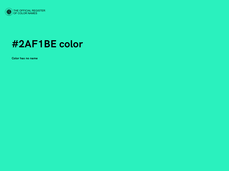 #2AF1BE color image