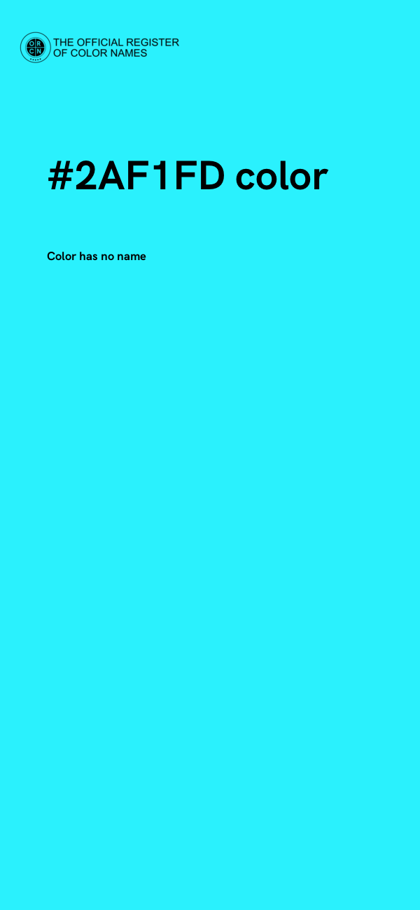 #2AF1FD color image