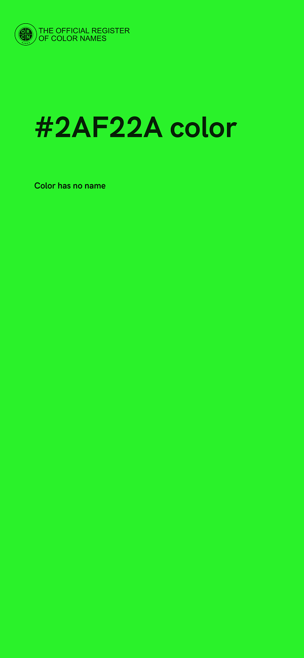 #2AF22A color image