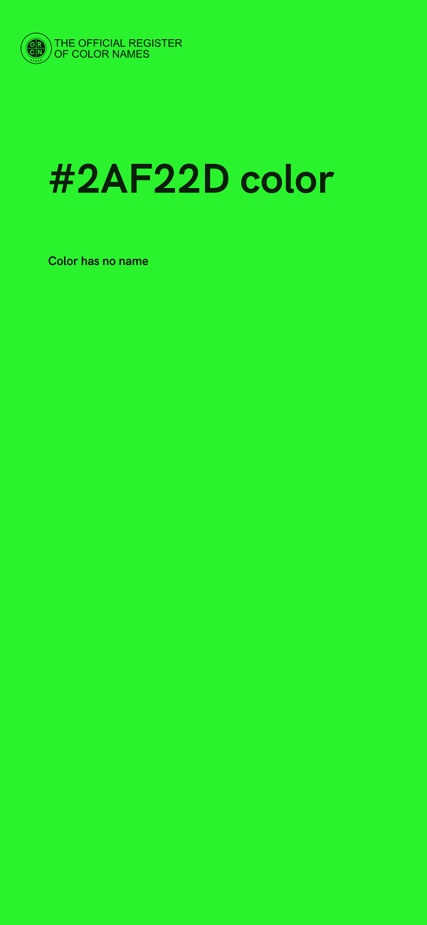 #2AF22D color image