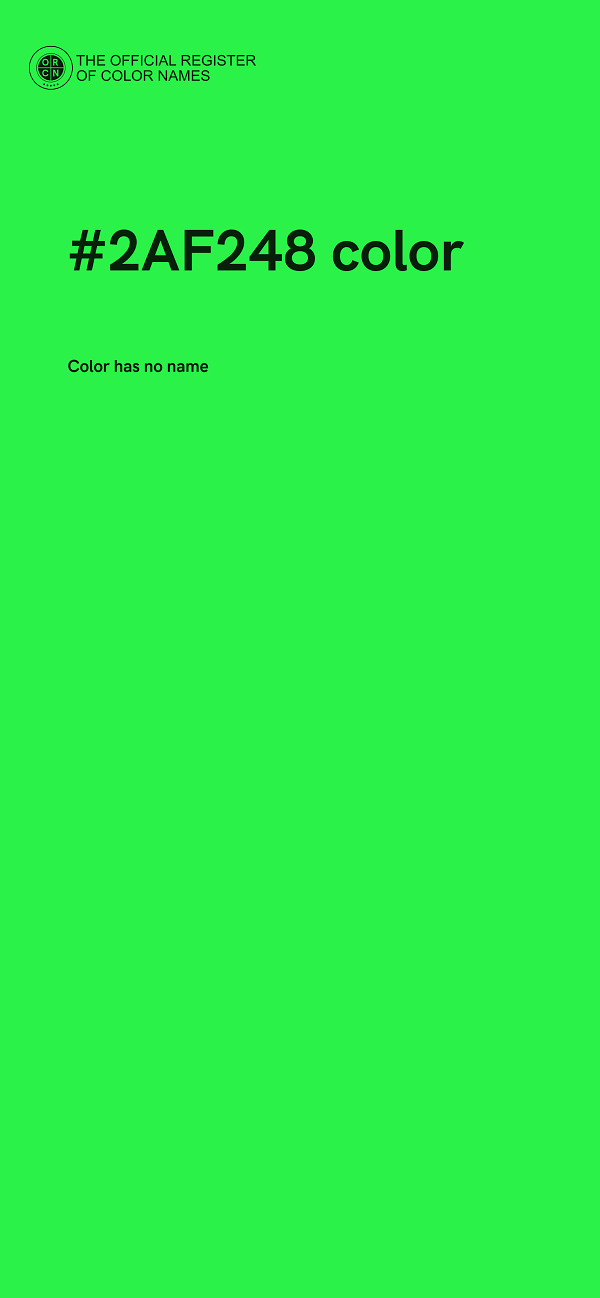 #2AF248 color image