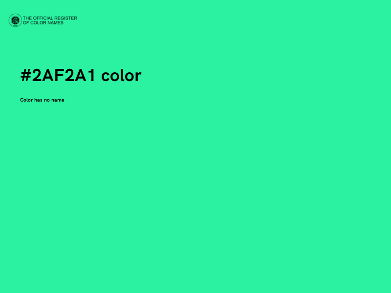 #2AF2A1 color image