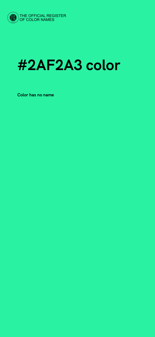 #2AF2A3 color image