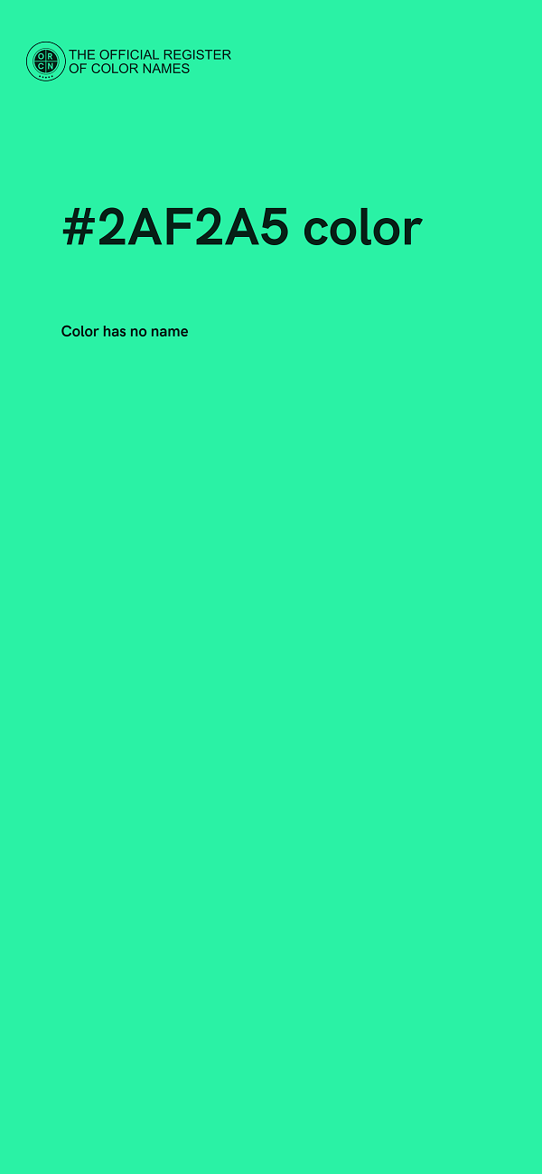 #2AF2A5 color image