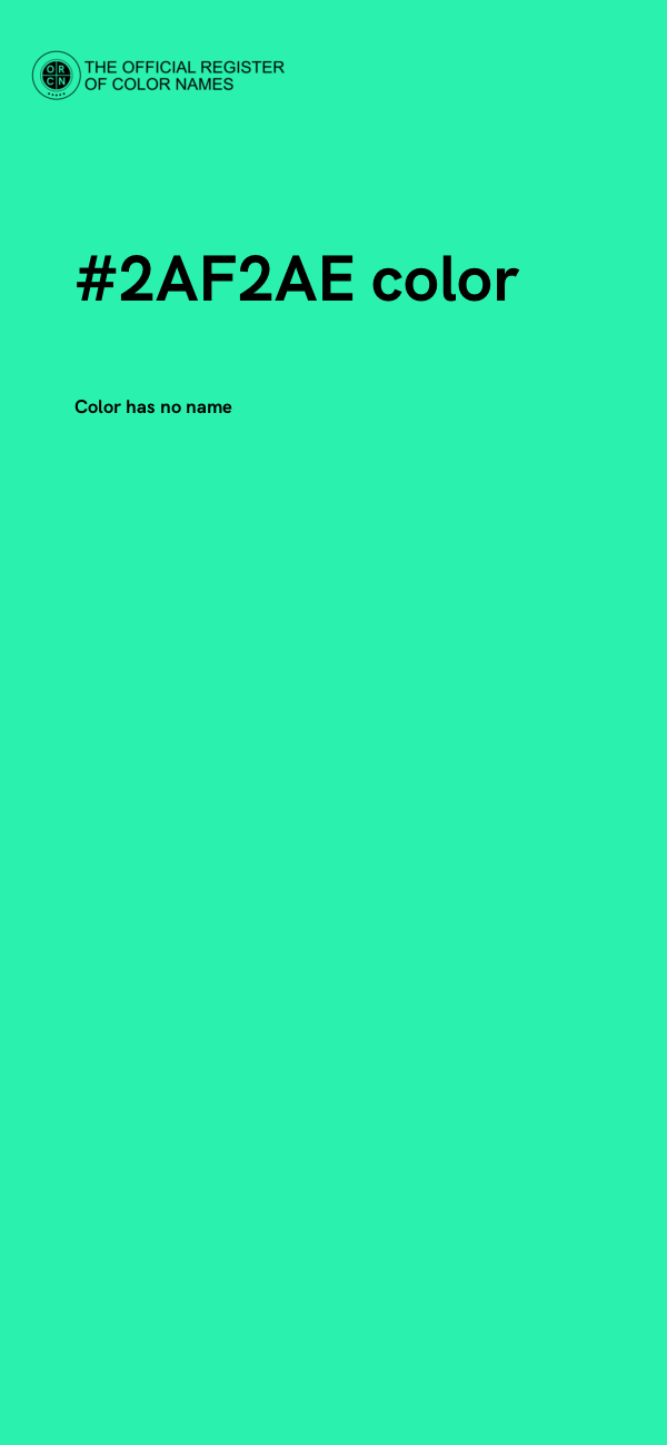 #2AF2AE color image