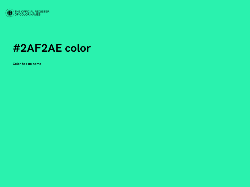 #2AF2AE color image
