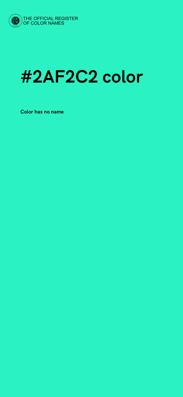 #2AF2C2 color image