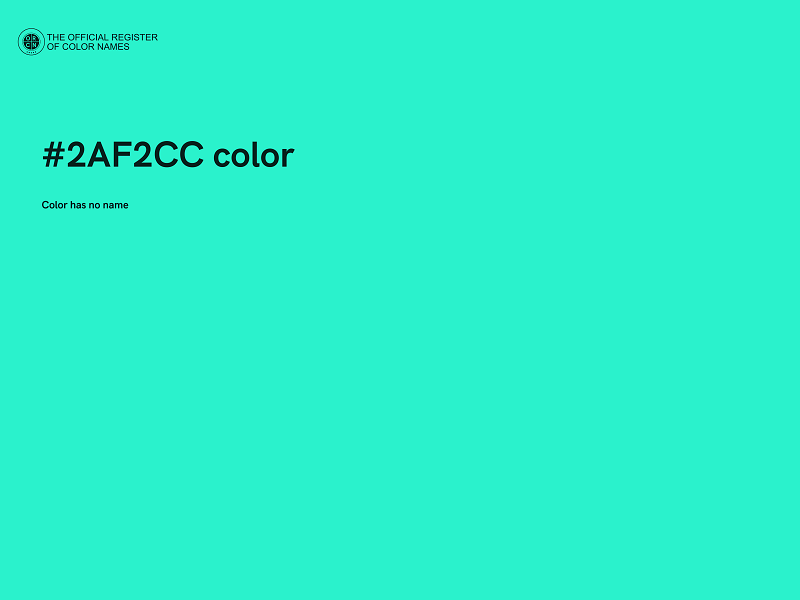 #2AF2CC color image