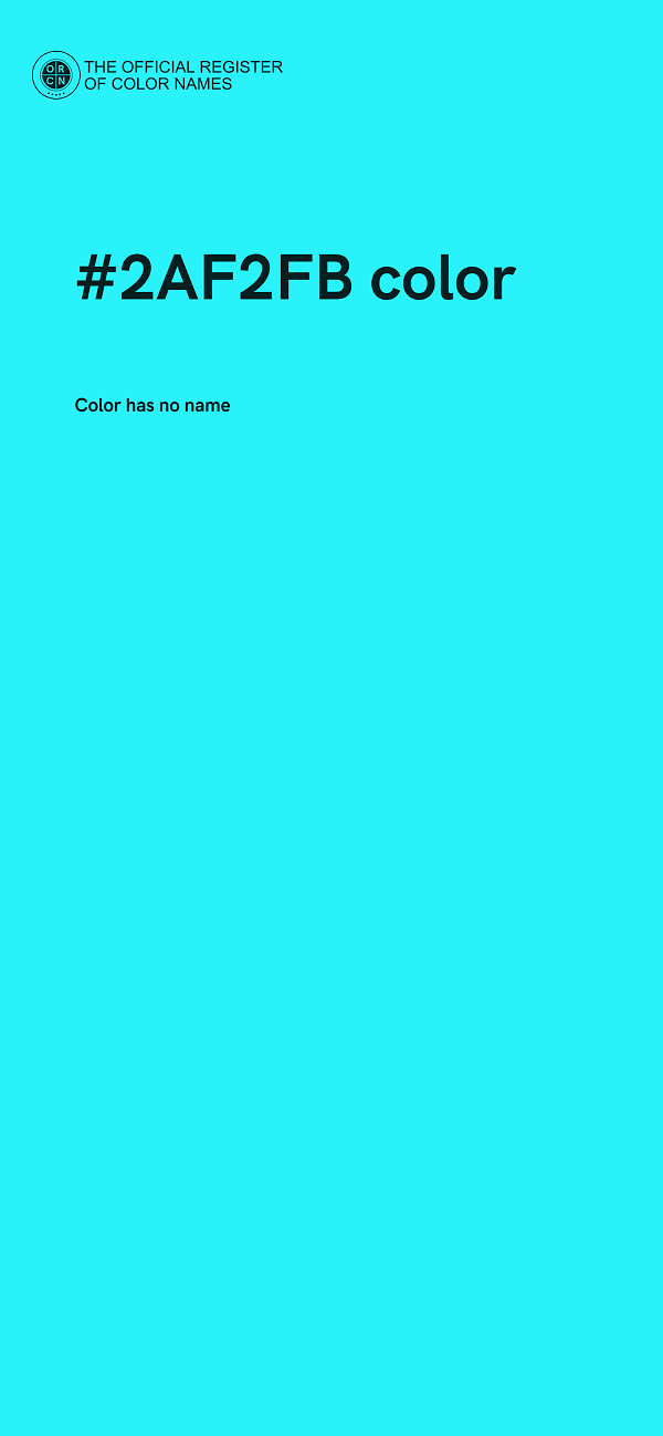 #2AF2FB color image