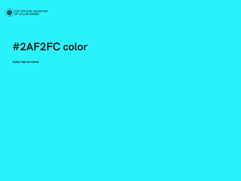 #2AF2FC color image