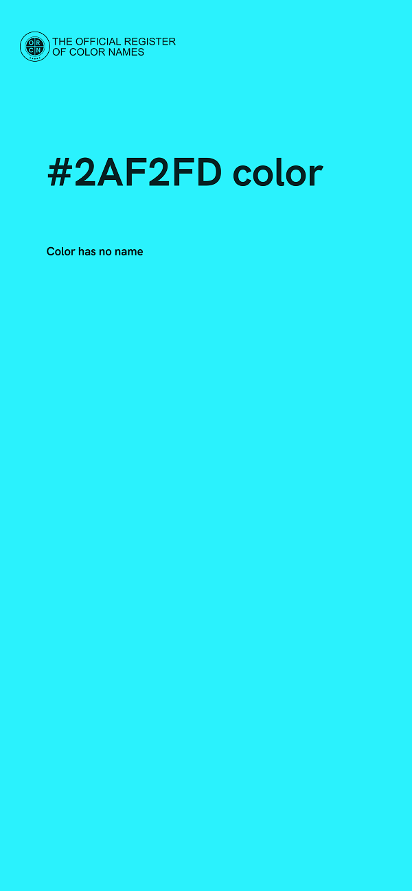 #2AF2FD color image