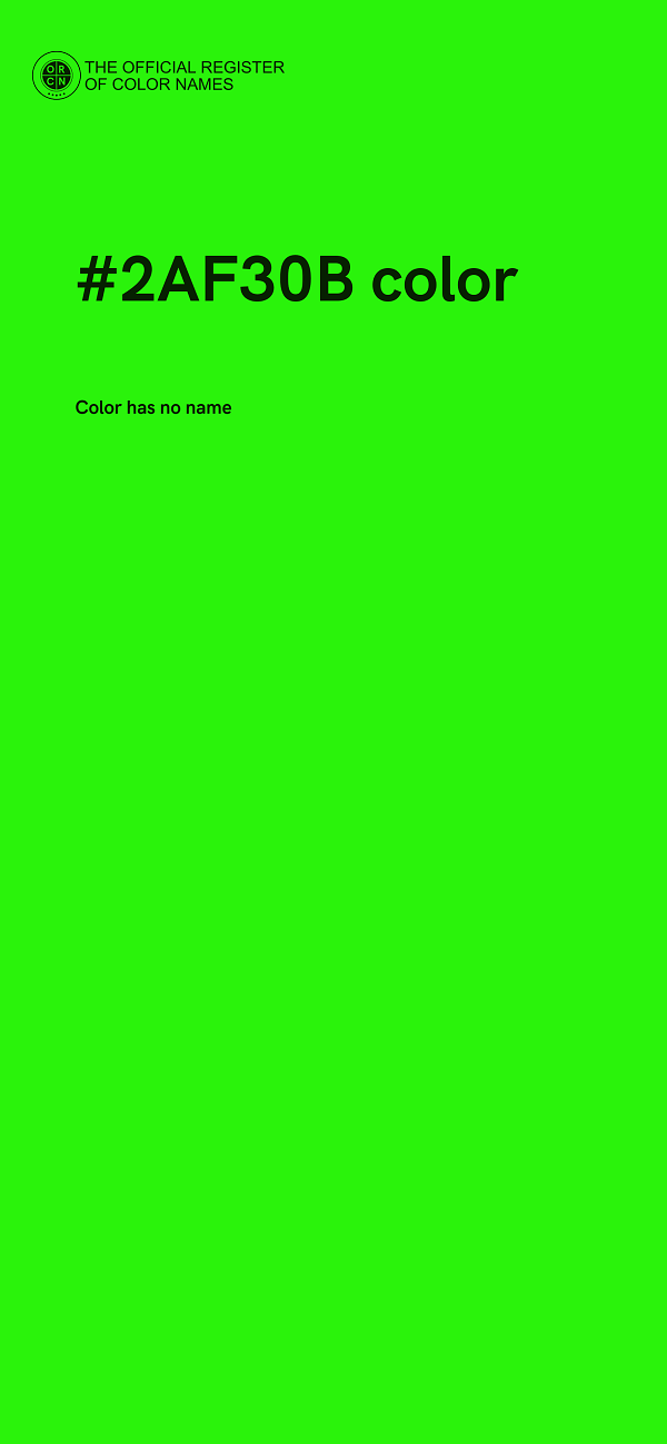#2AF30B color image