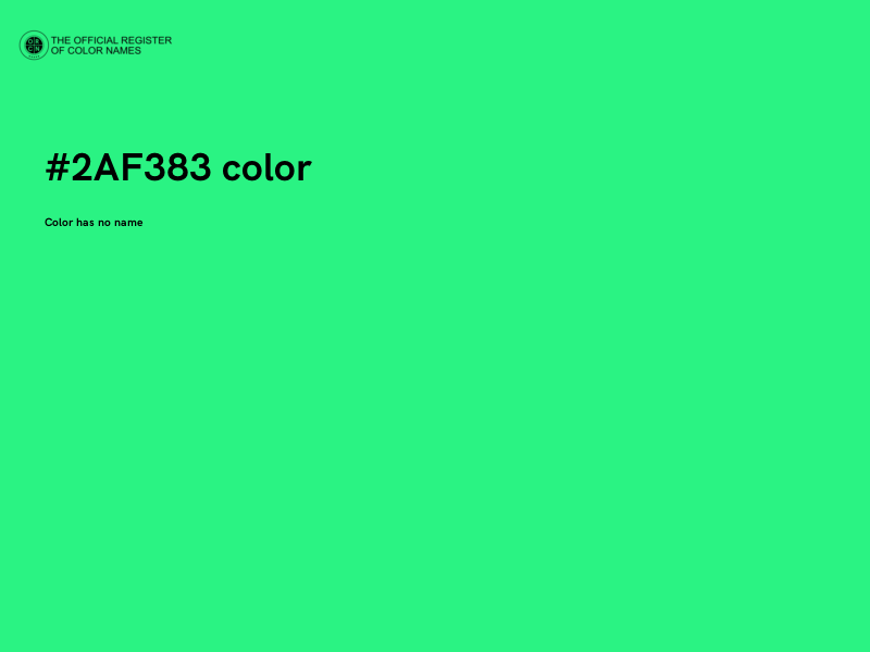 #2AF383 color image