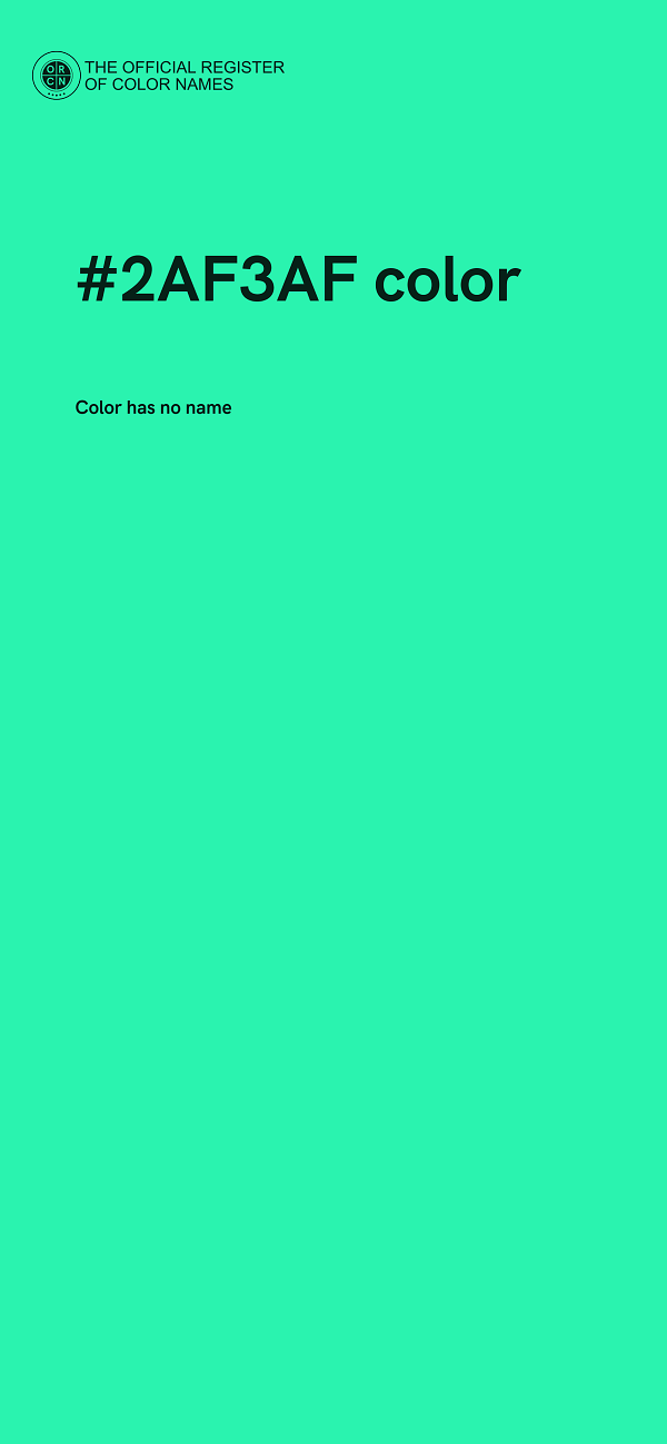 #2AF3AF color image