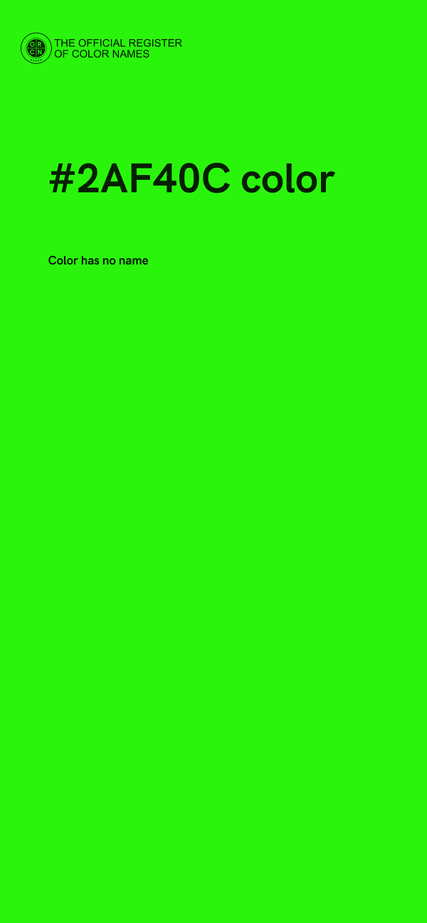 #2AF40C color image