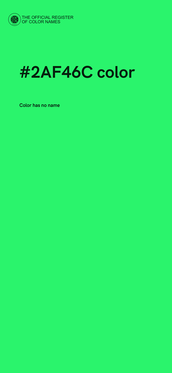 #2AF46C color image
