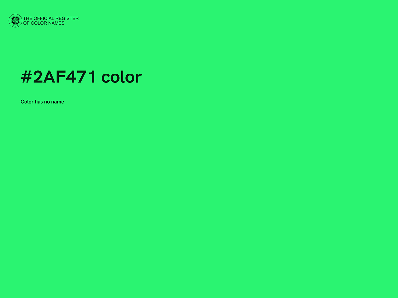 #2AF471 color image