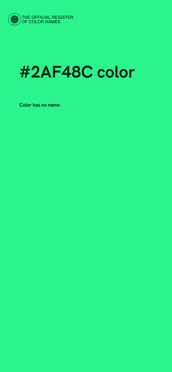 #2AF48C color image