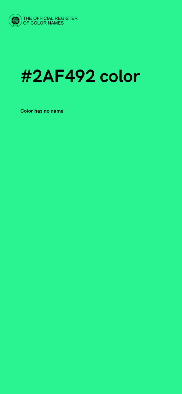 #2AF492 color image