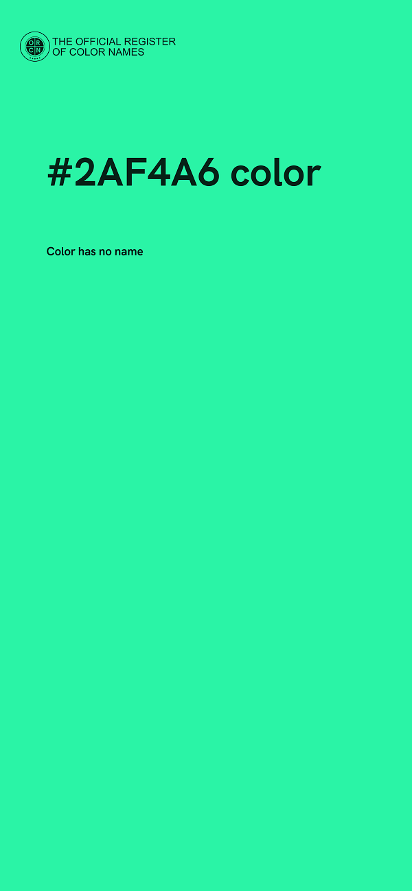 #2AF4A6 color image