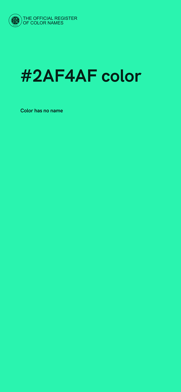#2AF4AF color image