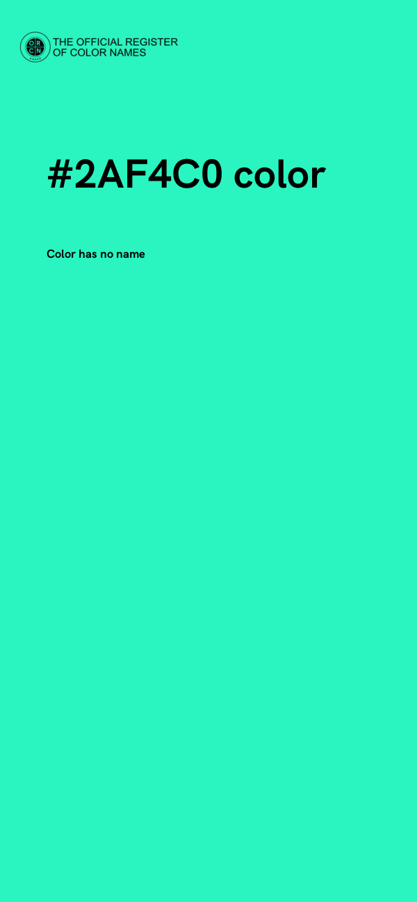 #2AF4C0 color image