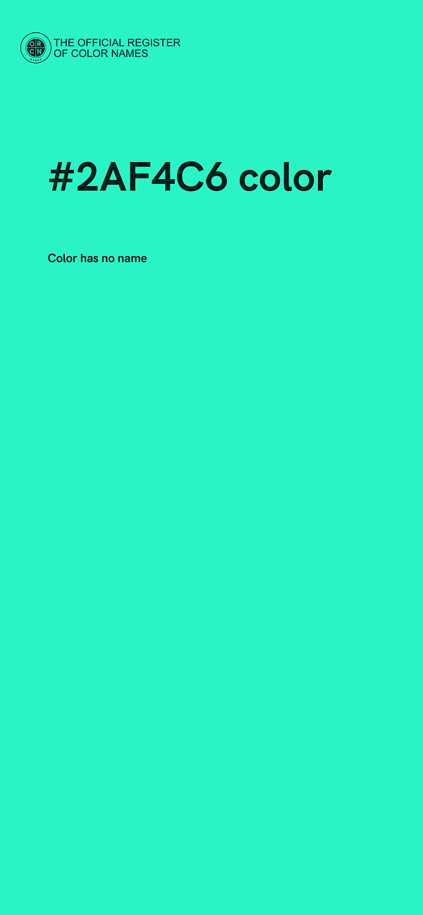 #2AF4C6 color image