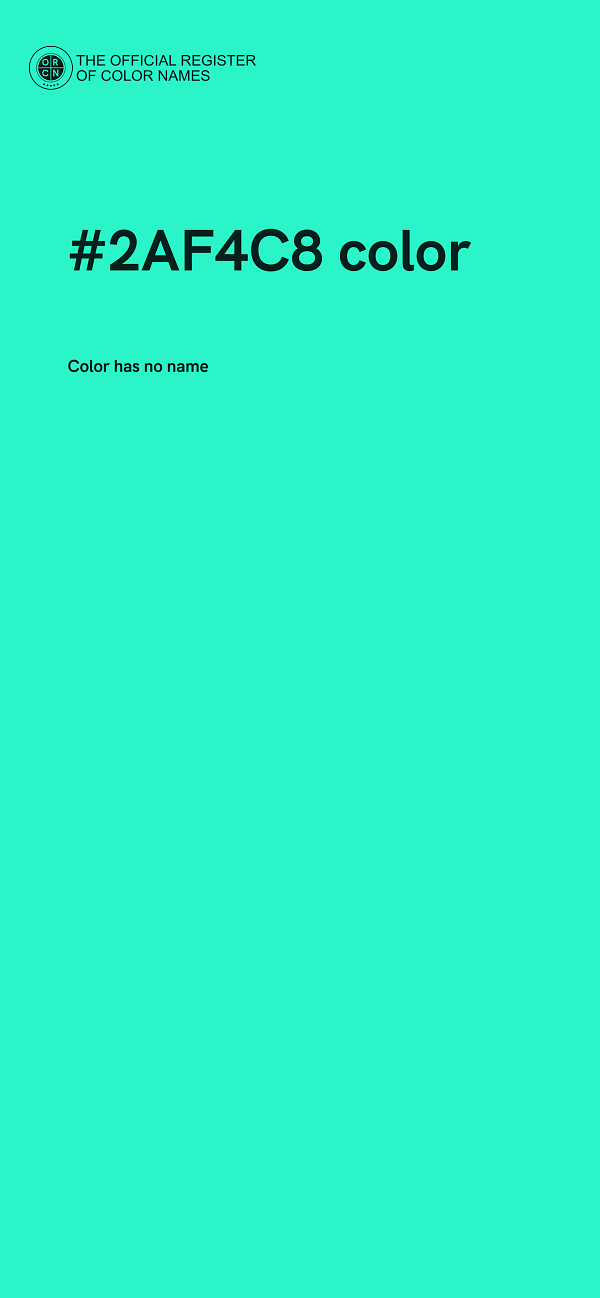 #2AF4C8 color image