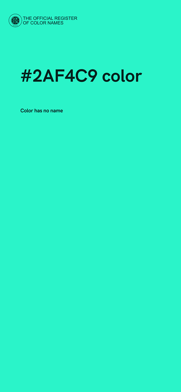 #2AF4C9 color image