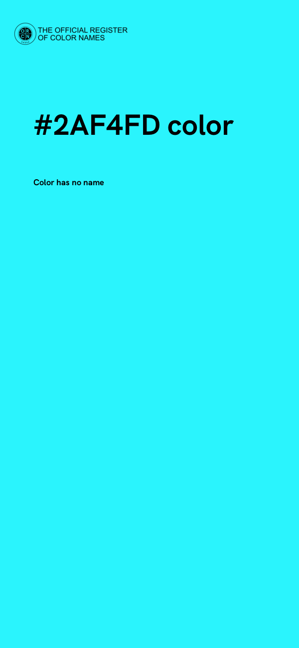 #2AF4FD color image