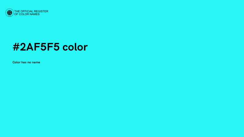 #2AF5F5 color image
