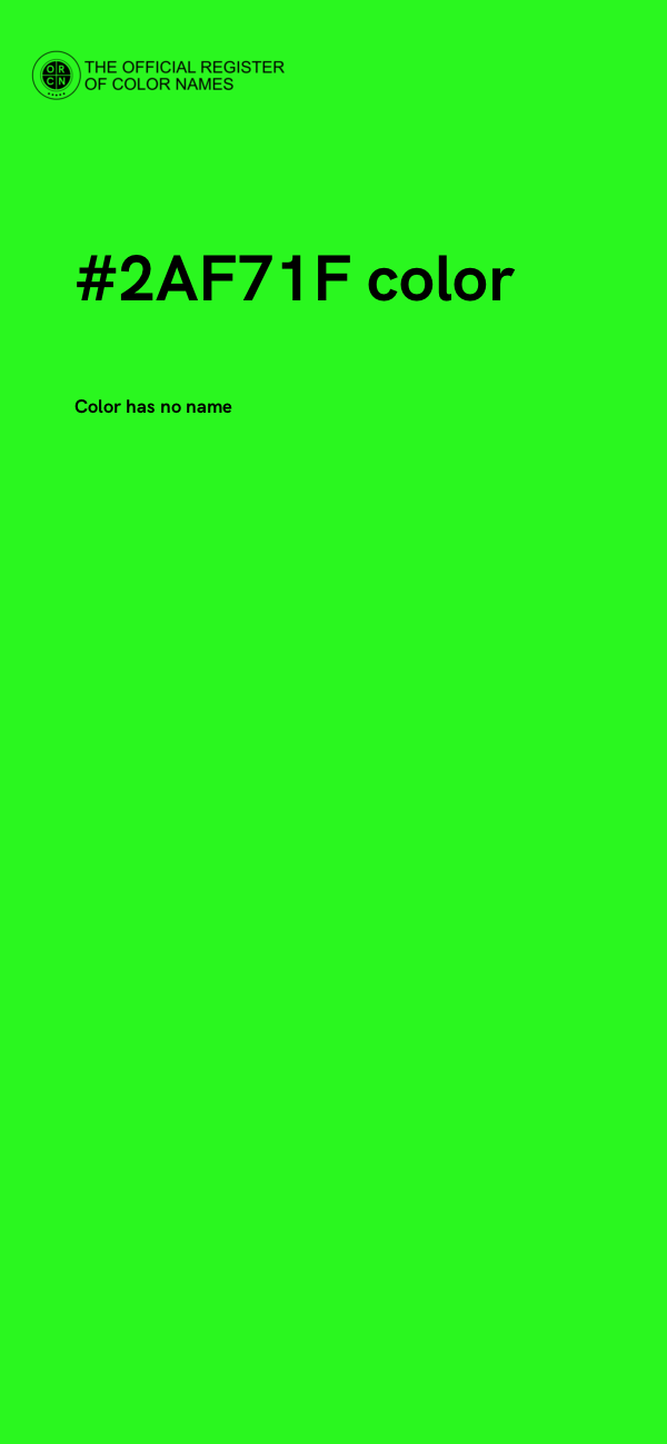 #2AF71F color image