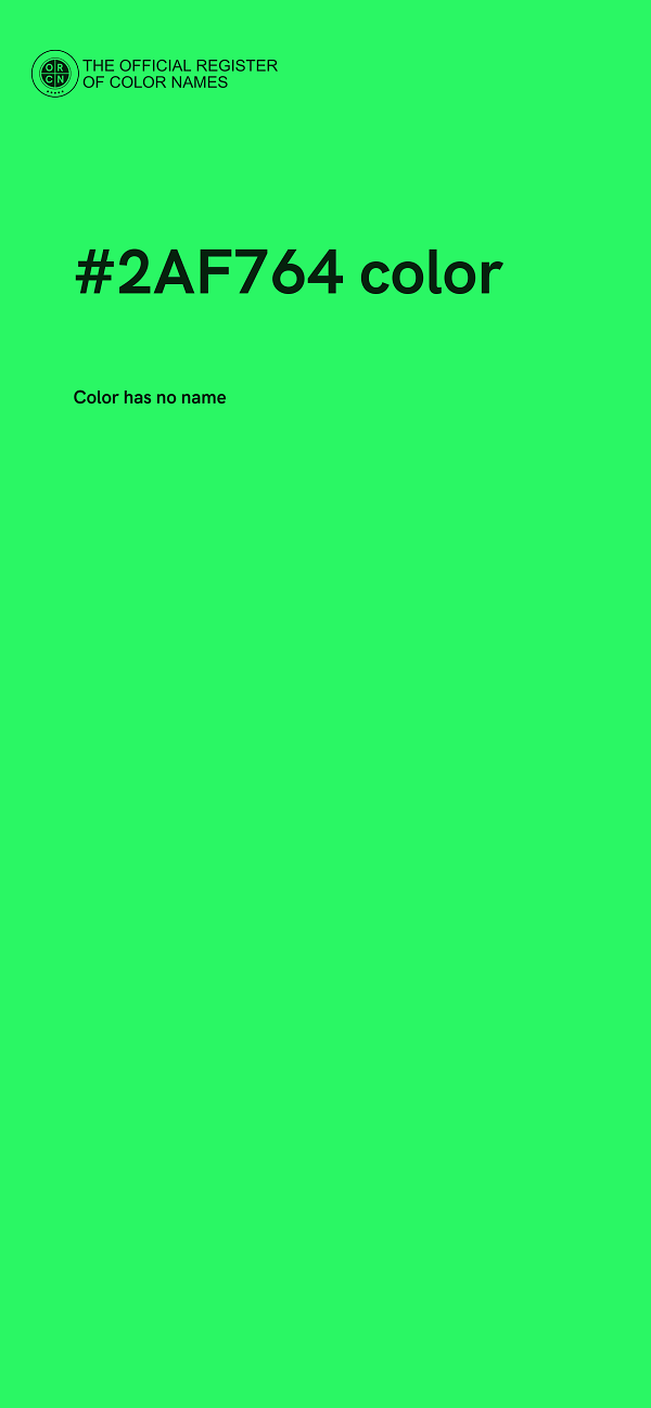 #2AF764 color image