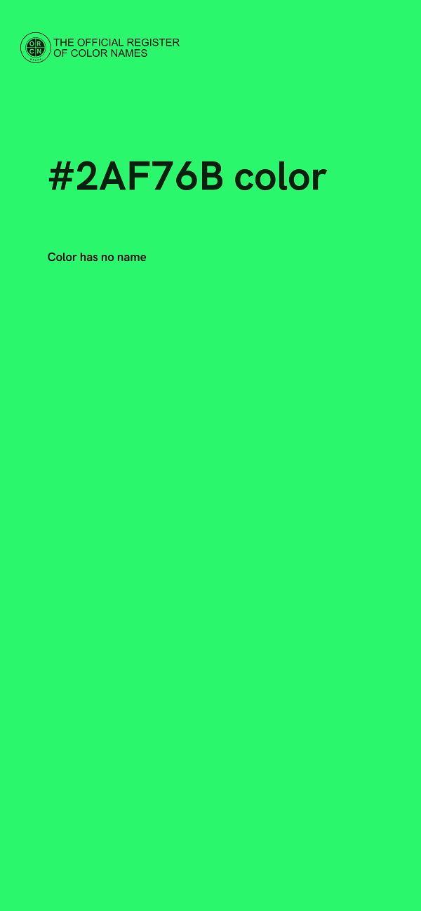 #2AF76B color image