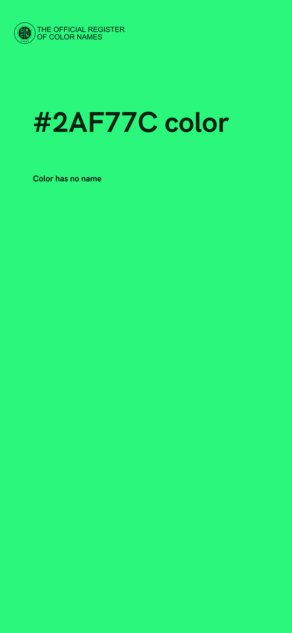 #2AF77C color image