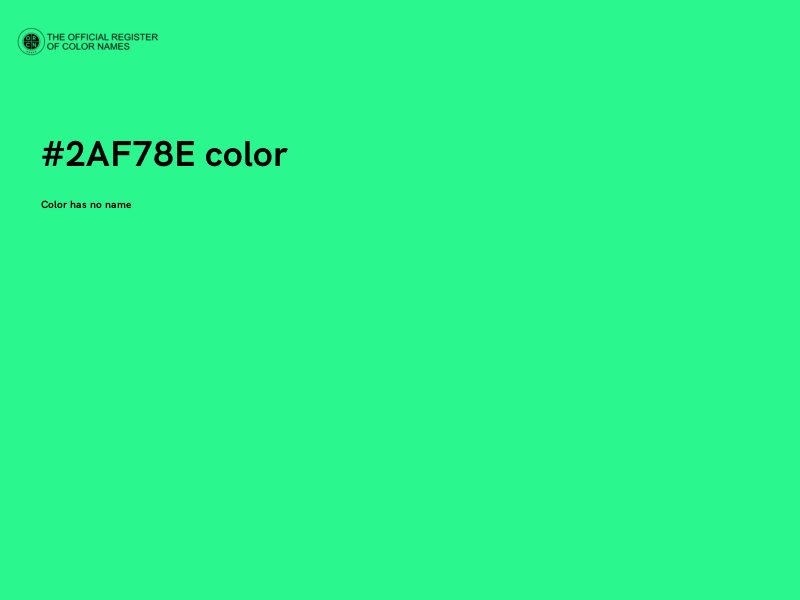 #2AF78E color image
