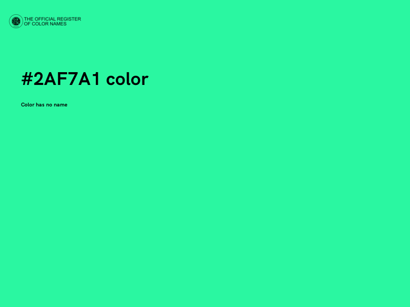 #2AF7A1 color image