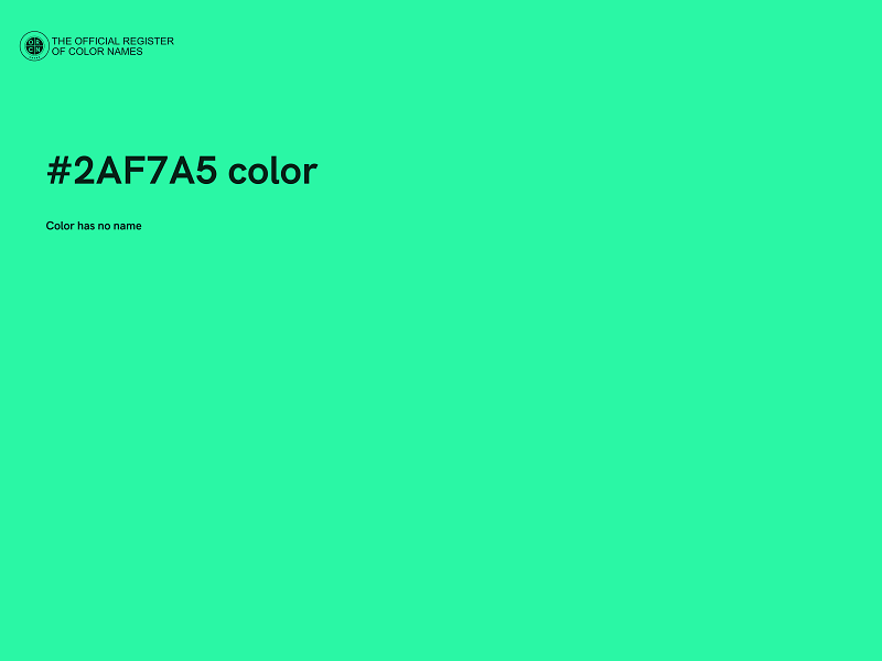 #2AF7A5 color image