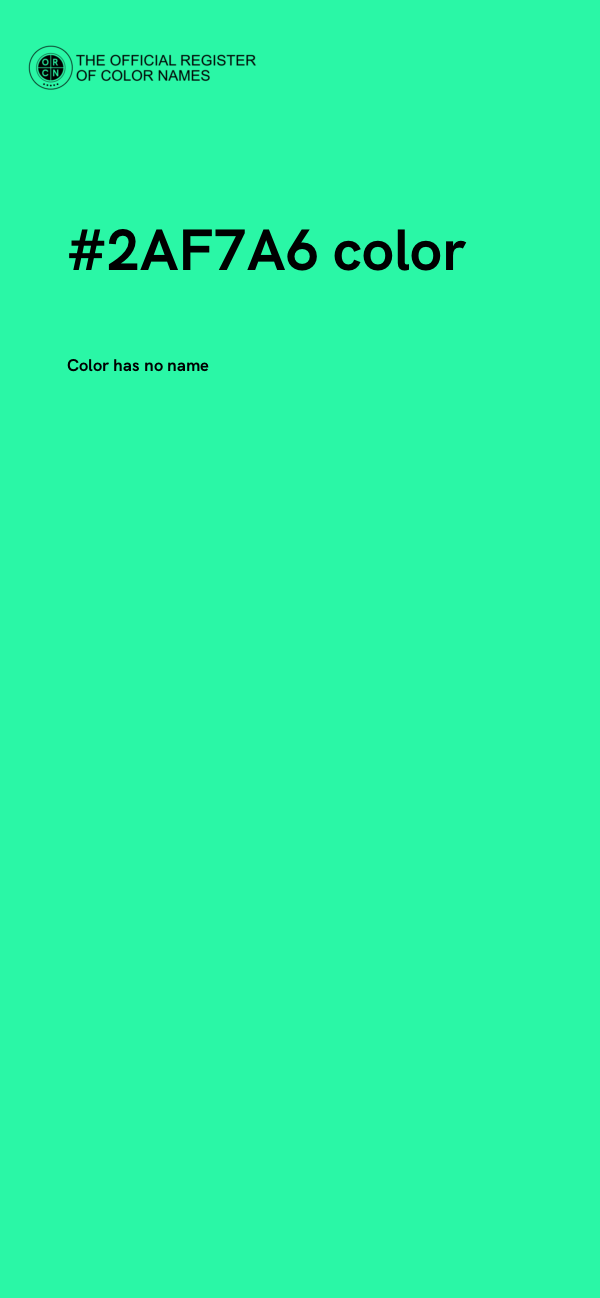 #2AF7A6 color image