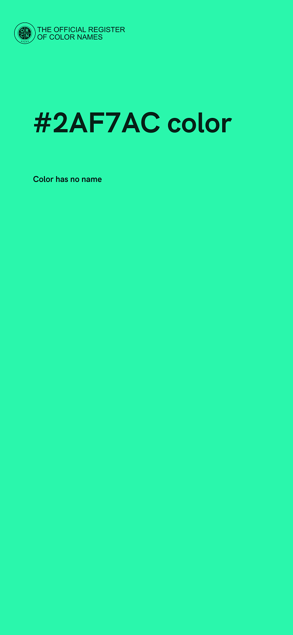 #2AF7AC color image