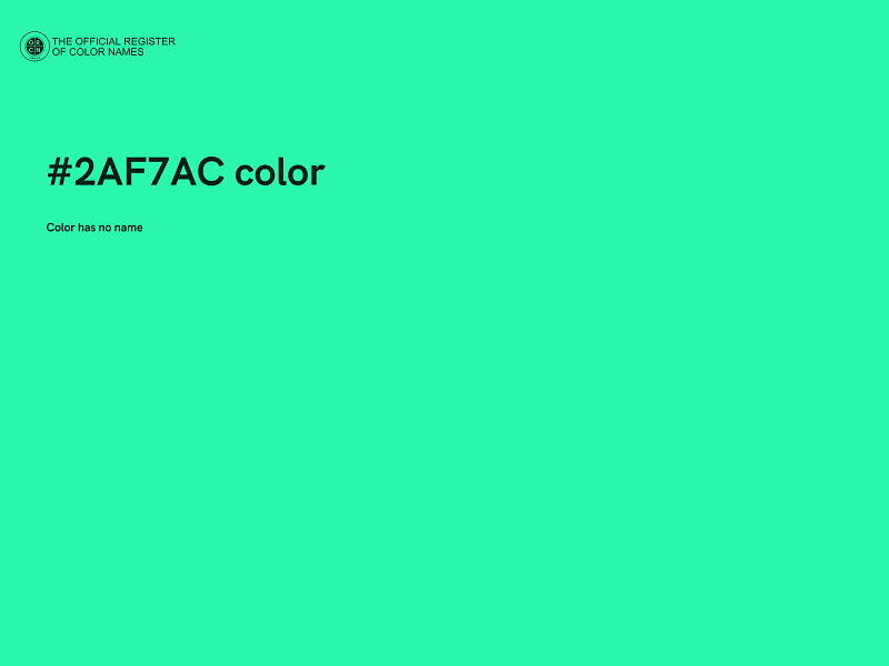 #2AF7AC color image