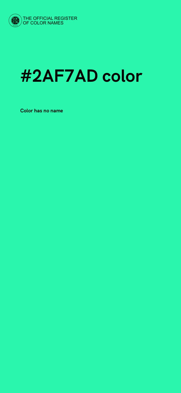 #2AF7AD color image