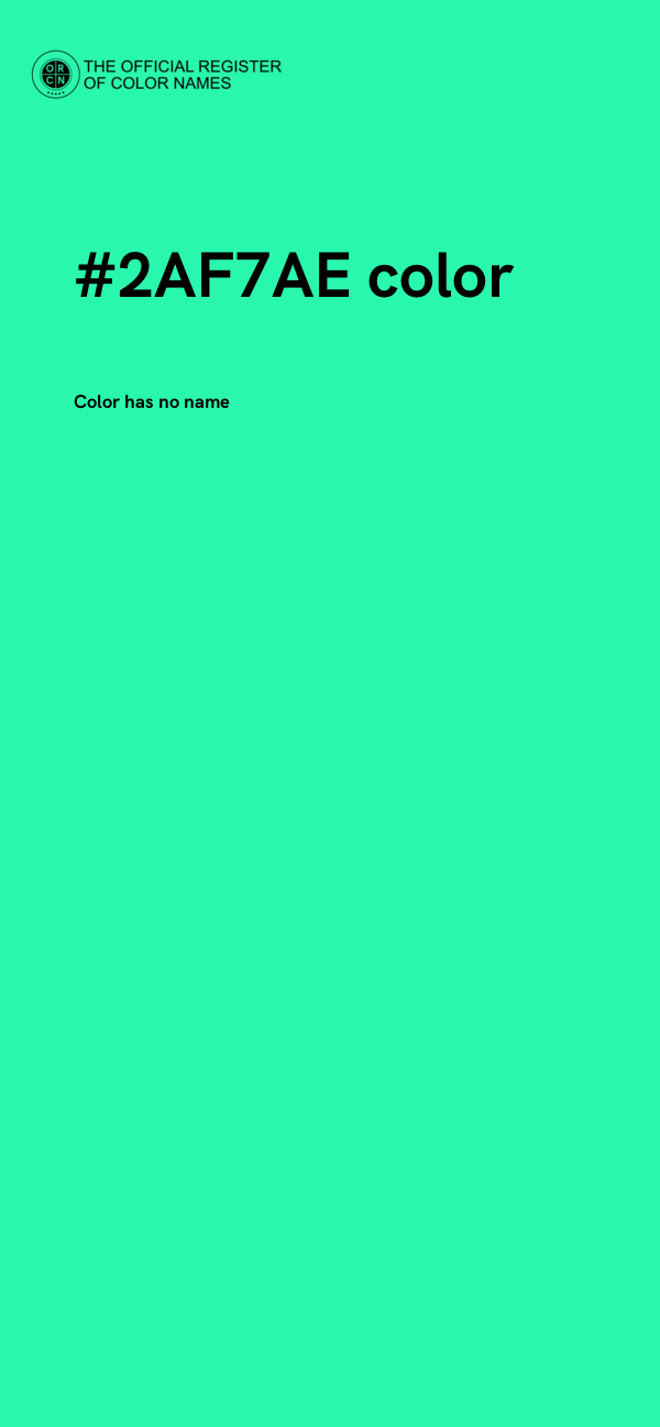 #2AF7AE color image