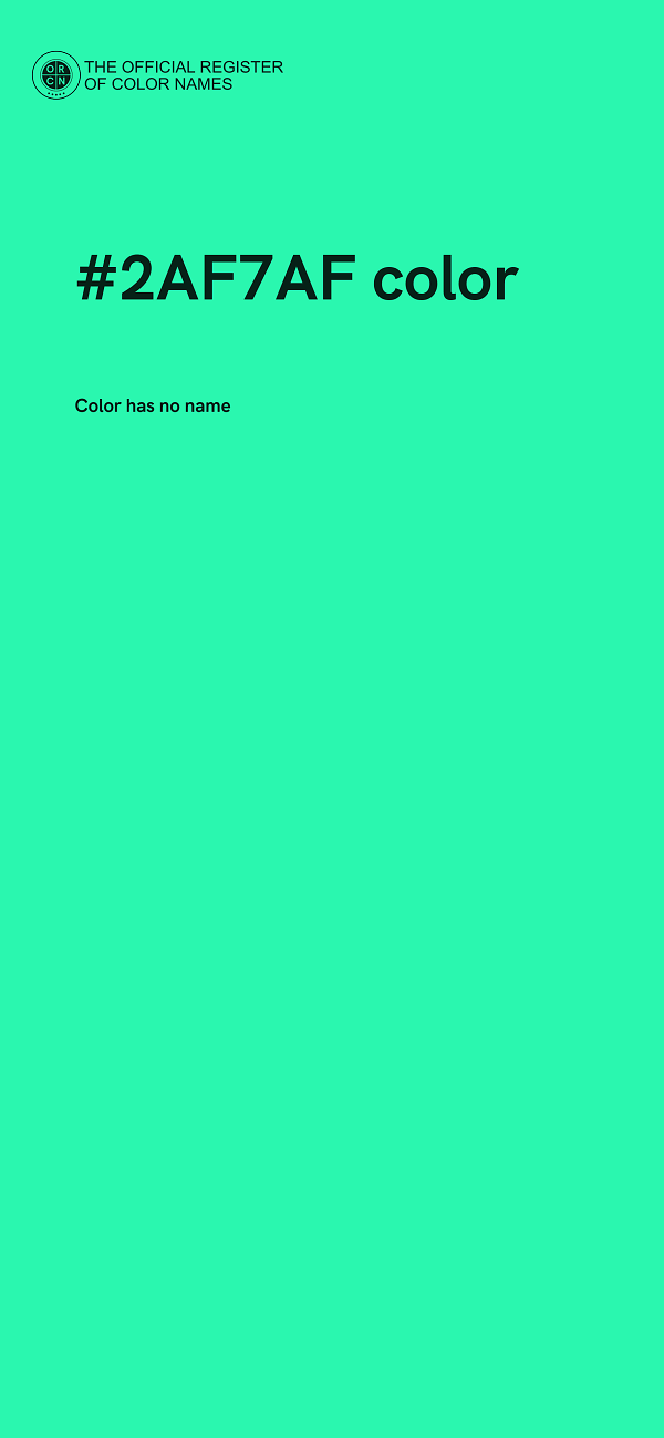#2AF7AF color image