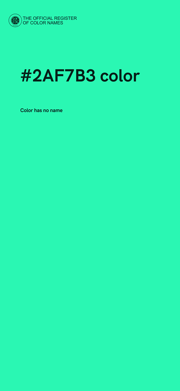 #2AF7B3 color image