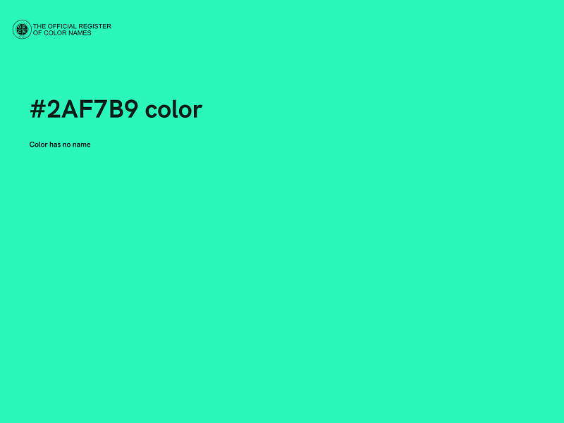 #2AF7B9 color image