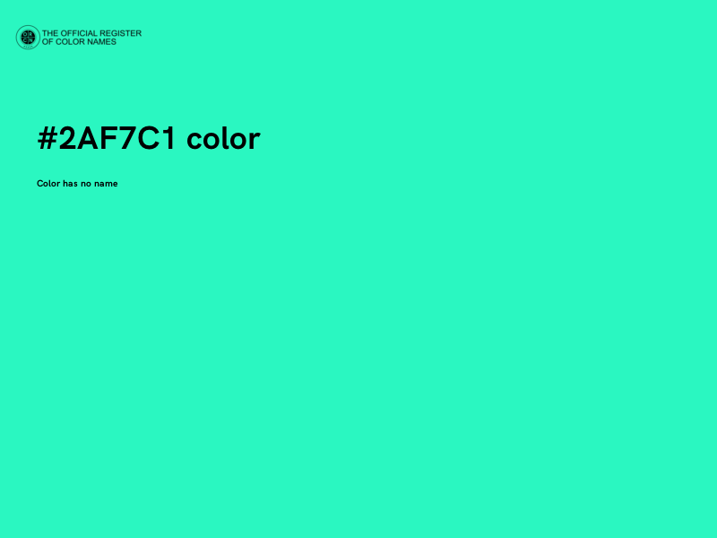 #2AF7C1 color image