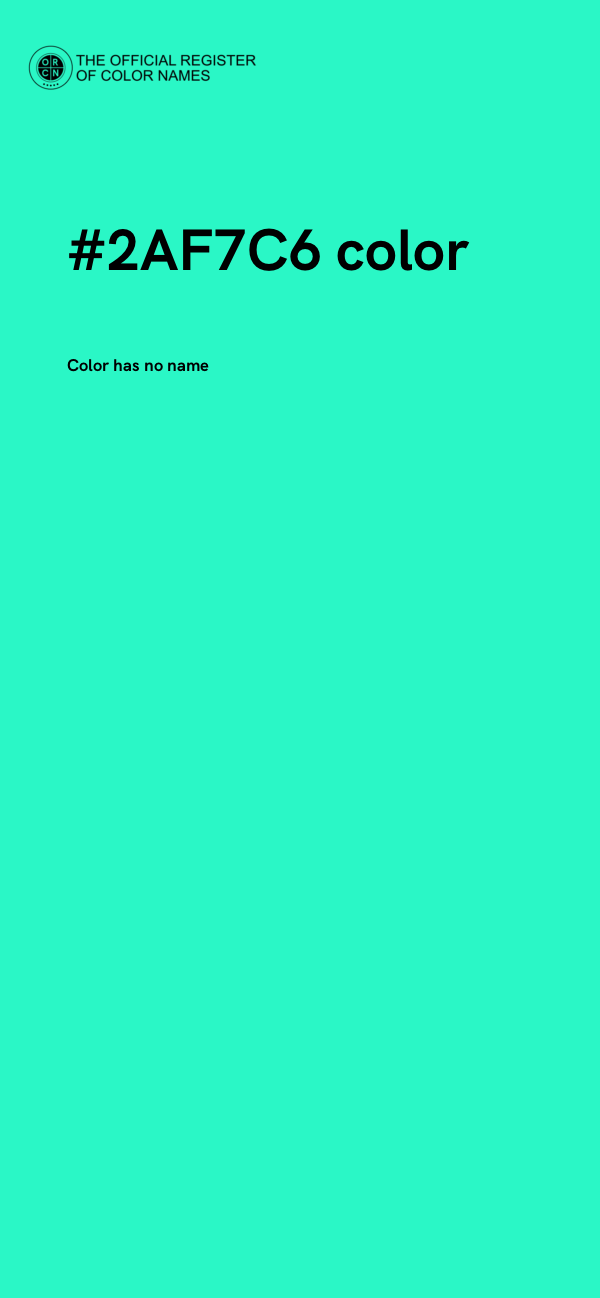 #2AF7C6 color image